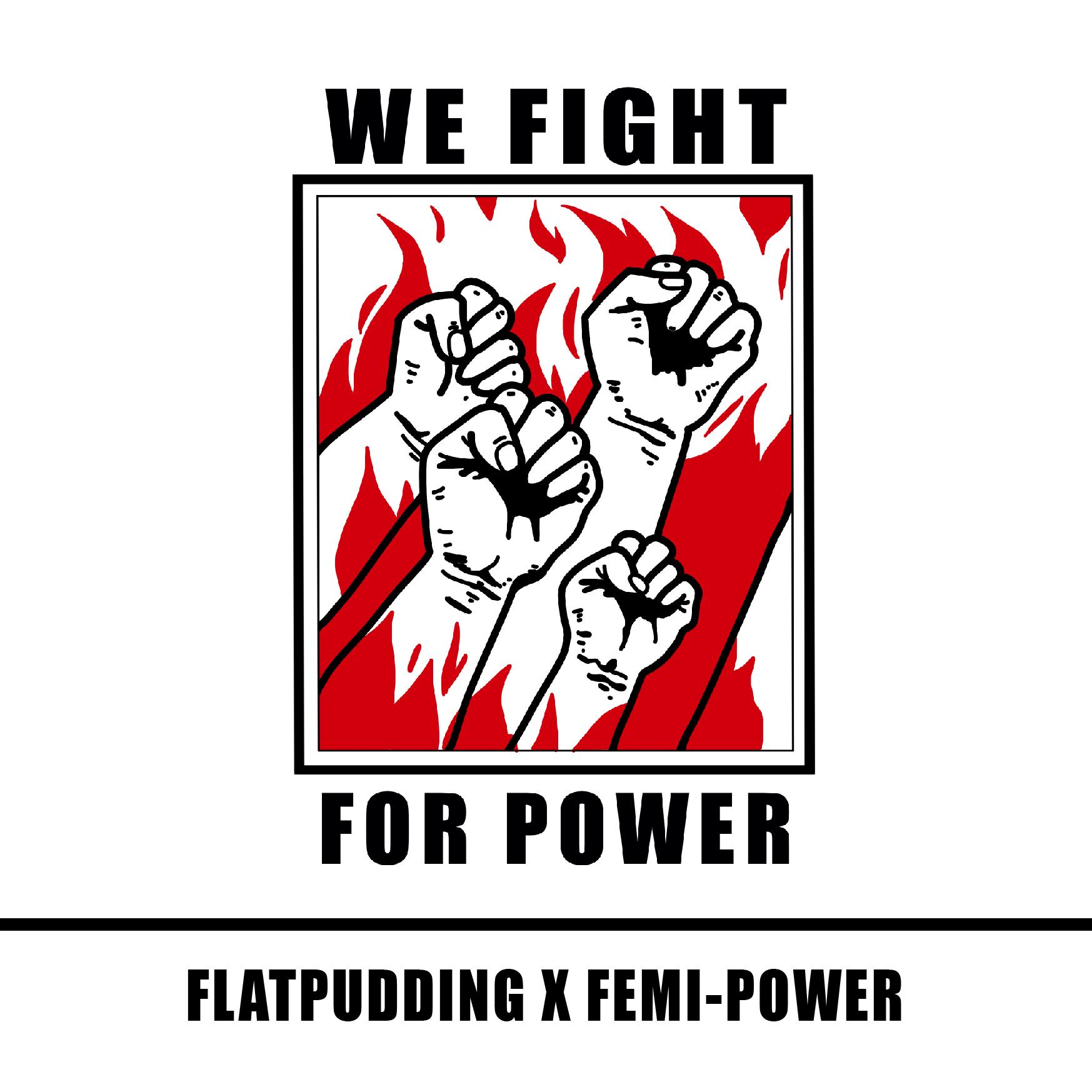 FLATPUDDING X FEMI-POWER PROJECT 맨투맨 굿즈 이미지